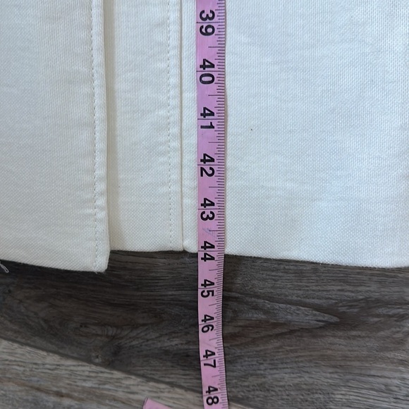 NWT Banana Republic long ivory brown leather size medium western Lined - Picture 9 of 13